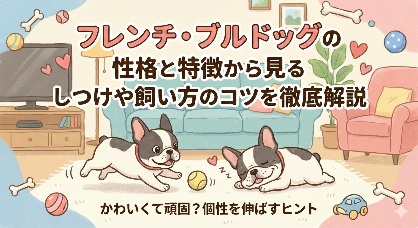 フレンチ・ブルドッグの性格と特徴から見るしつけや飼い方のコツを徹底解説
