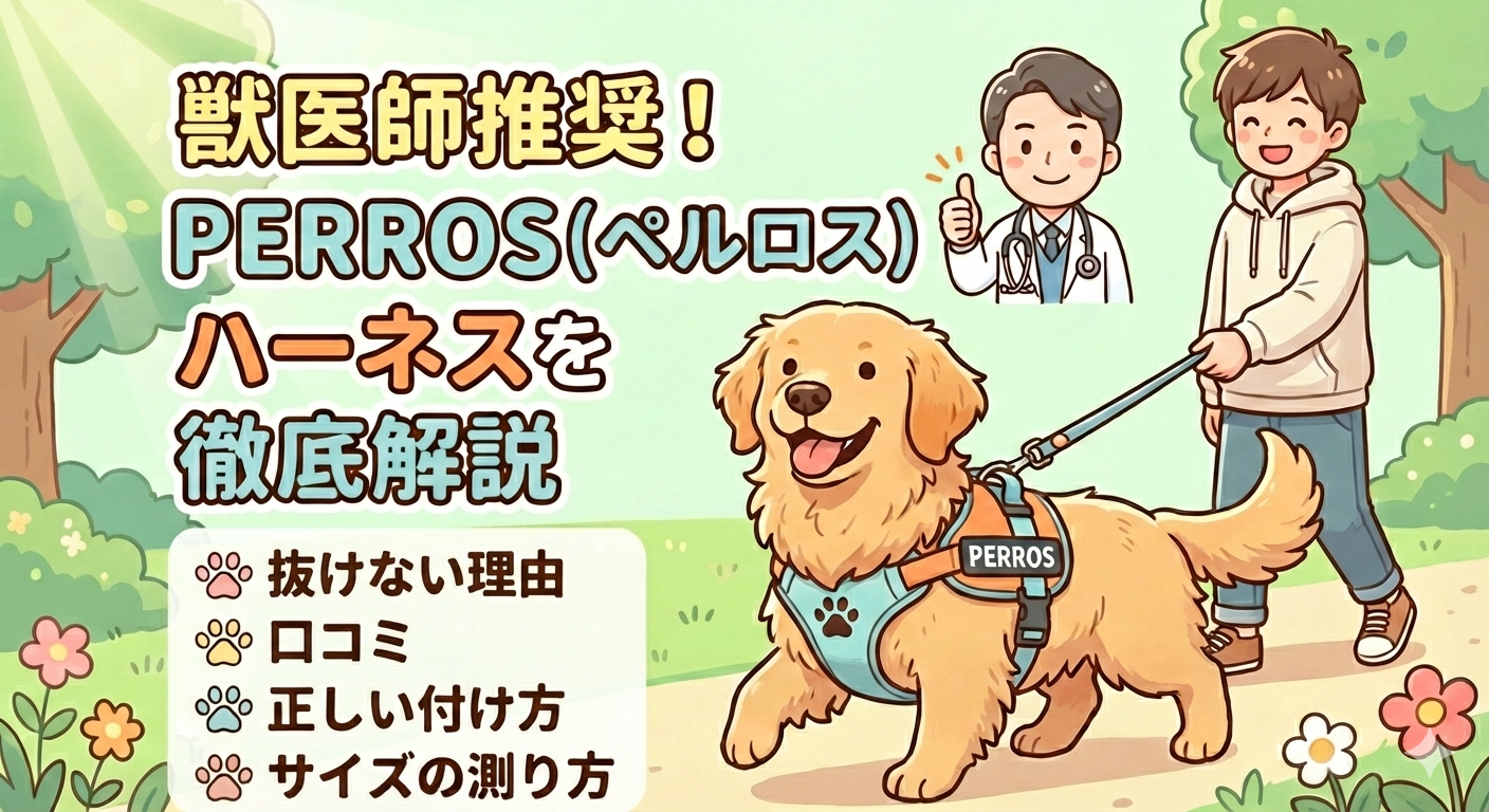 獣医師推奨!PERROS(ペルロス)ハーネスを徹底解説